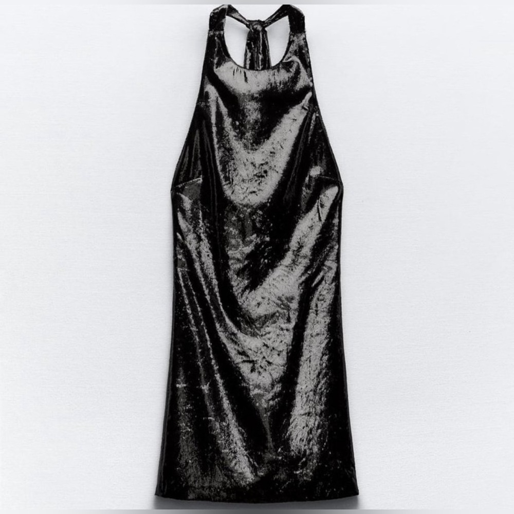 NEW ZARA SHINY VELVET DRESS SPECIAL EDITION